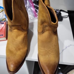 FRYE TAN  BOOTIES SIZE 9